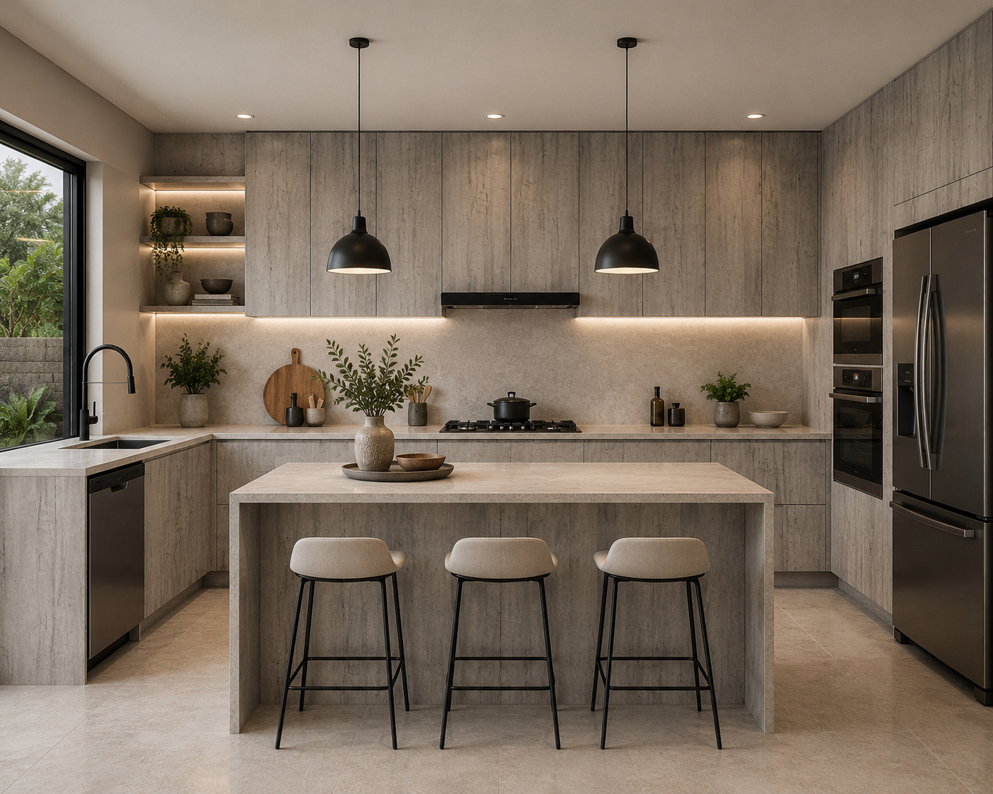 Arcadia Yellow Walnut — Installed