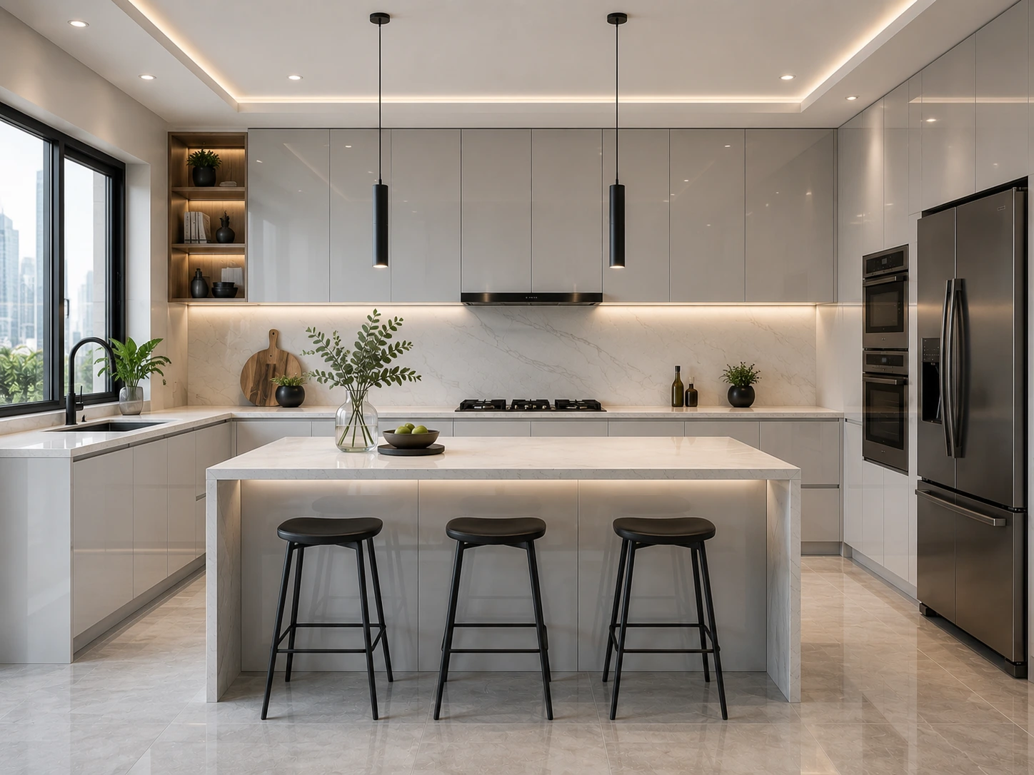 Prime Gris Brillo — Installed
