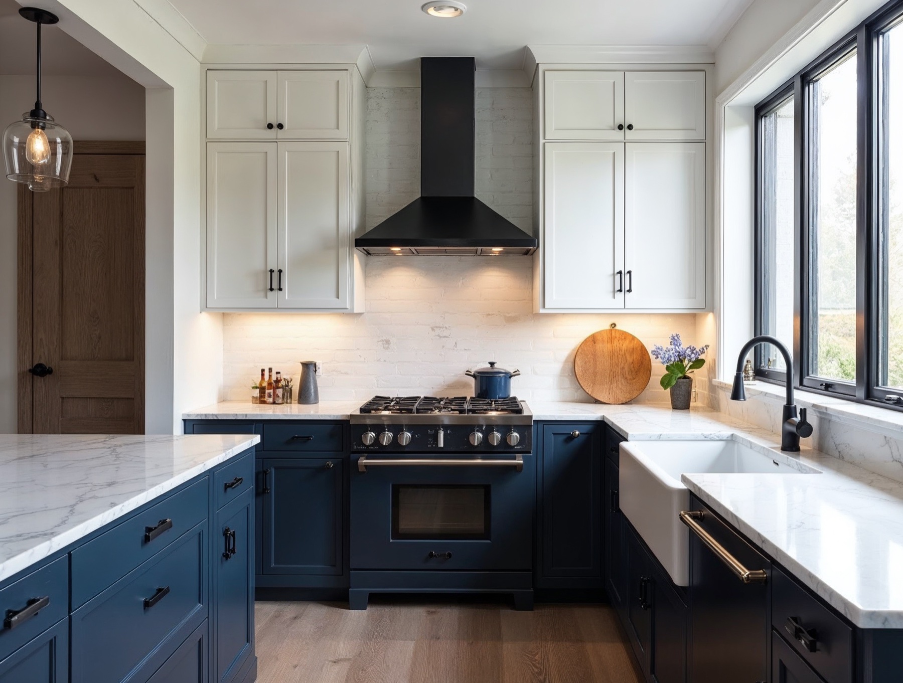 Navy Blue Shaker — Installed
