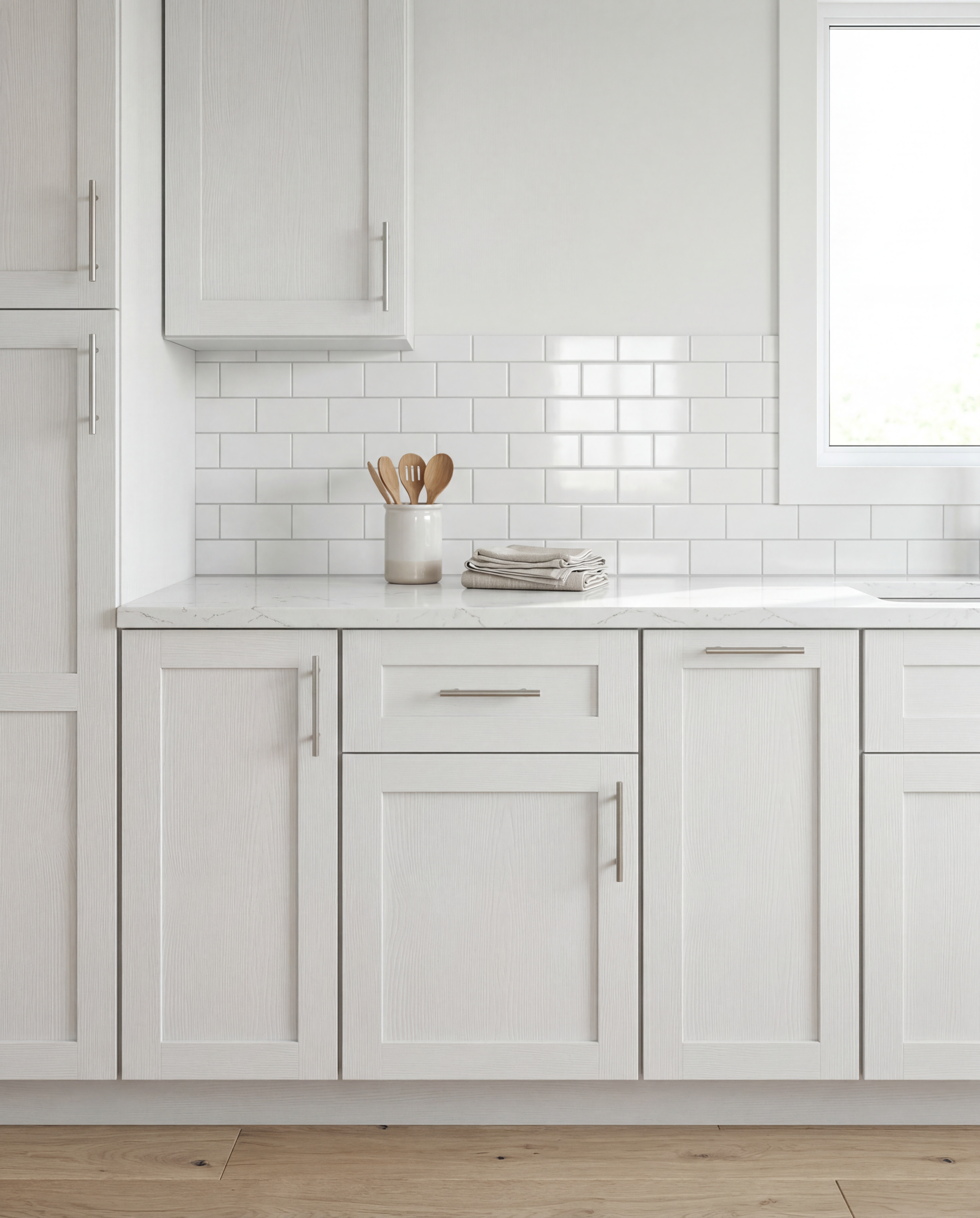 White Shaker — Installed