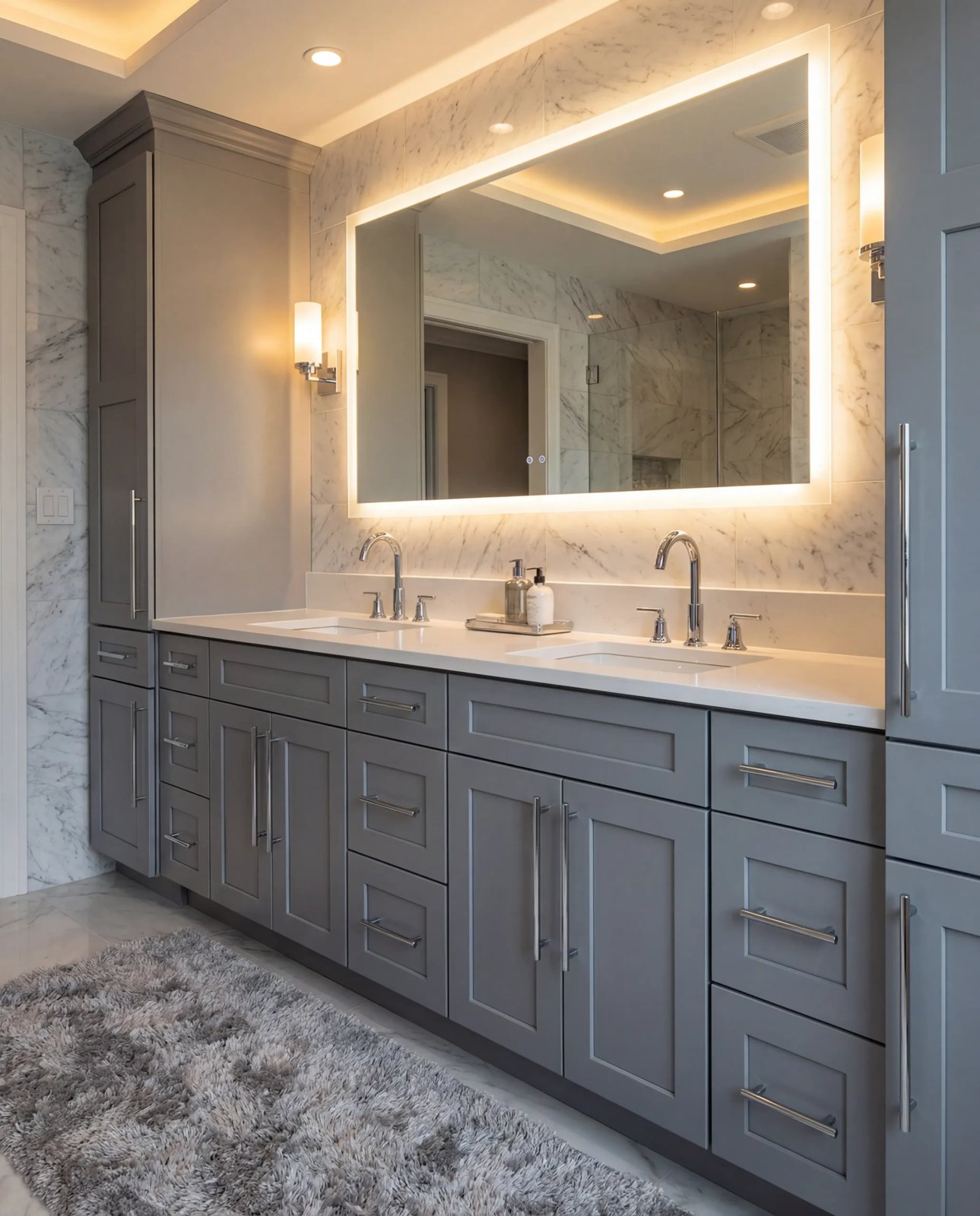 Custom Gray Master Vanity