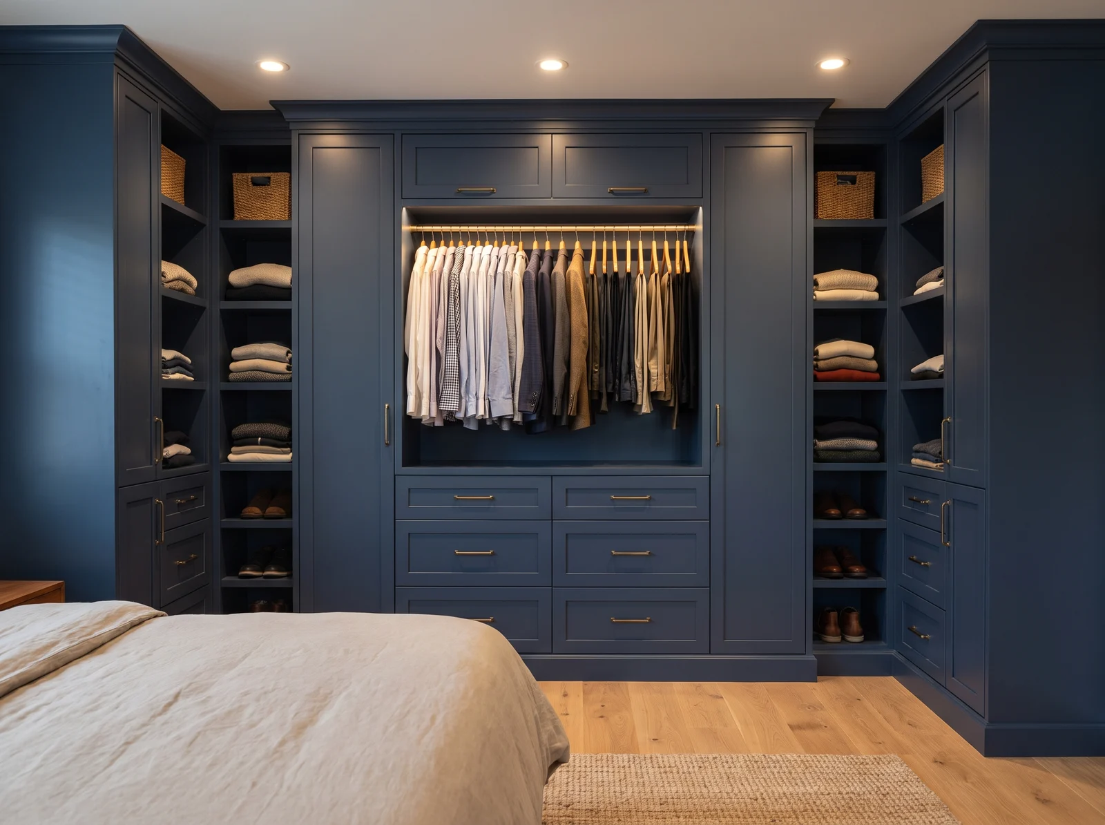 Reach-in in Navy Blue