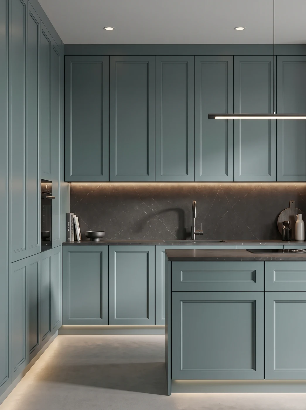 Sea Glass Green — Installed
