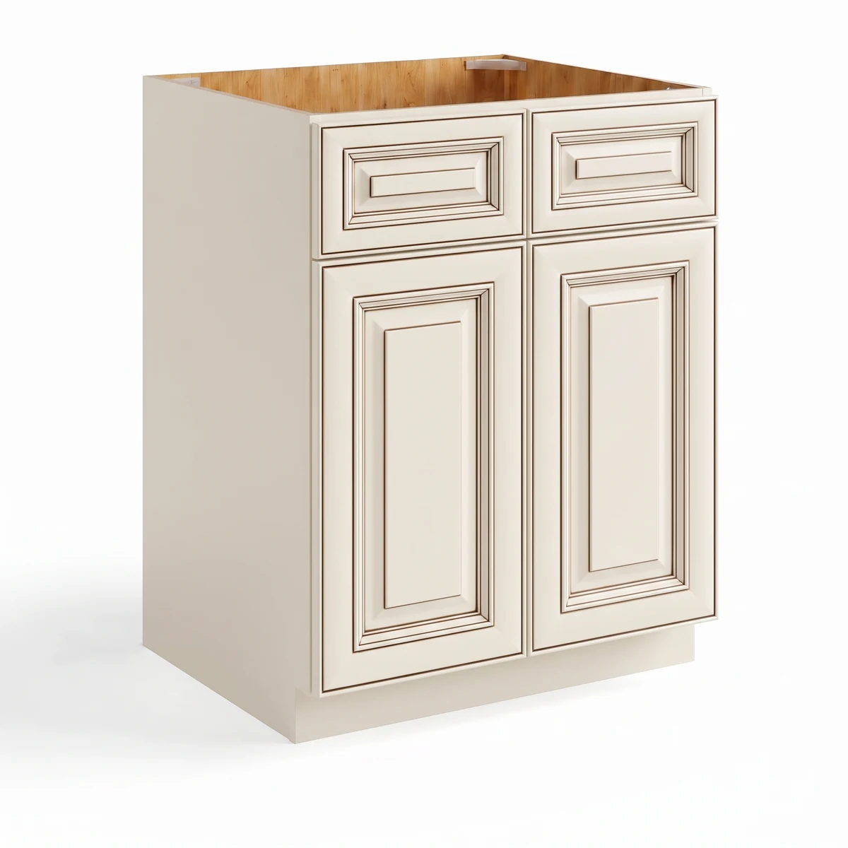 Sink Base With Double Doors and False Drawers