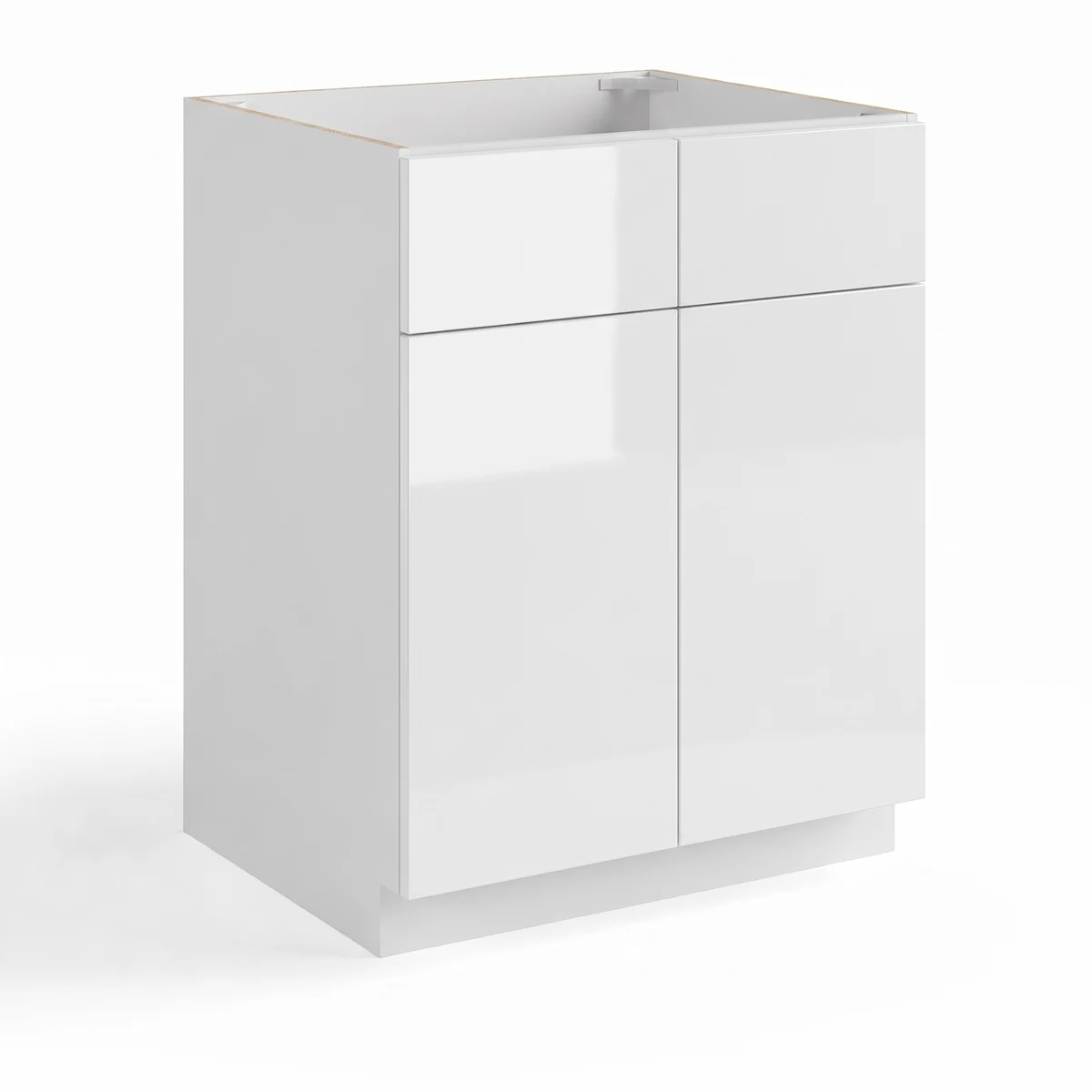 Sink Base With Double Doors and False Drawers