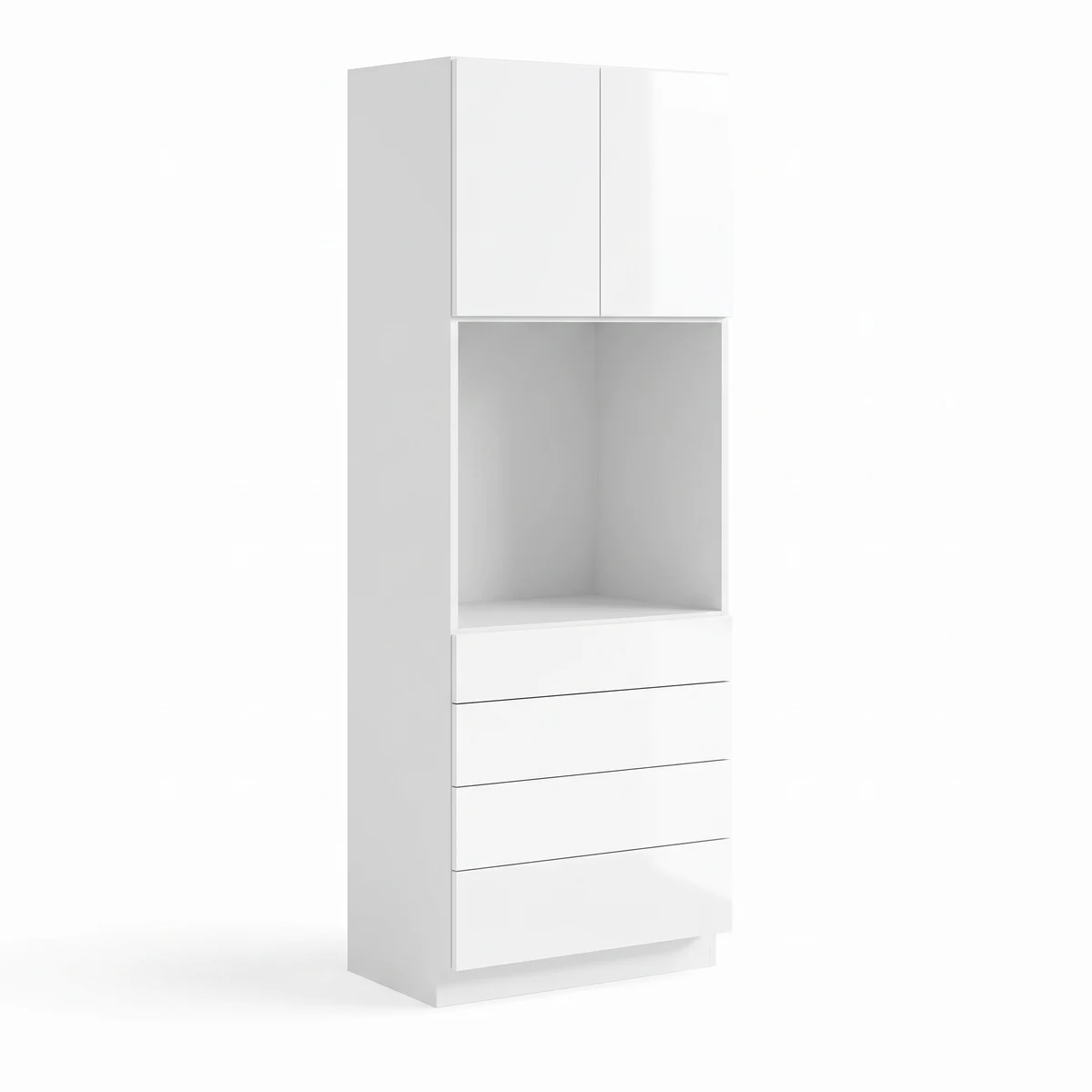 33″ W Double Door Oven Pantry Cabinet with Three Drawers