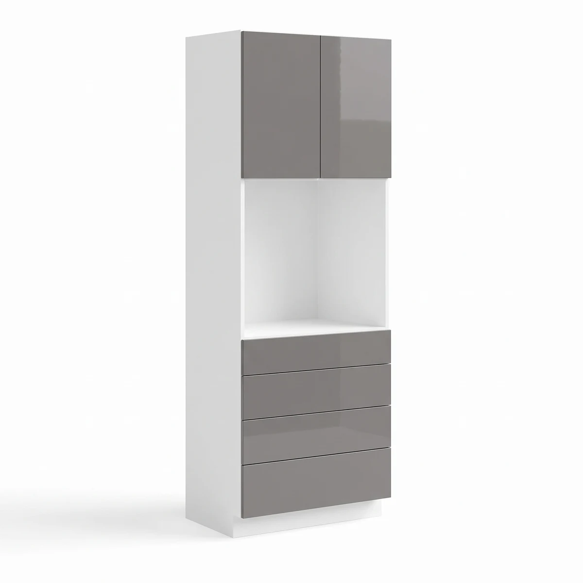 33″ W Double Door Oven Pantry Cabinet with Three Drawers