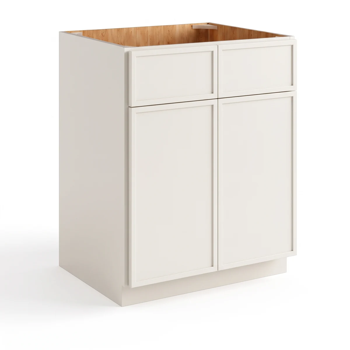 Sink Base With Double Doors and False Drawers